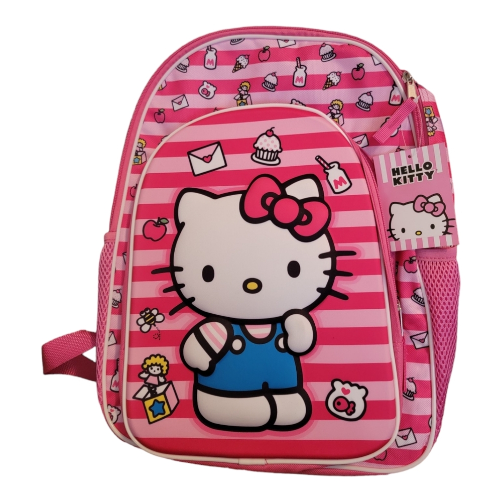 Hello Kitty Pink Backpack Kids School Bag Cute Cartoon Character